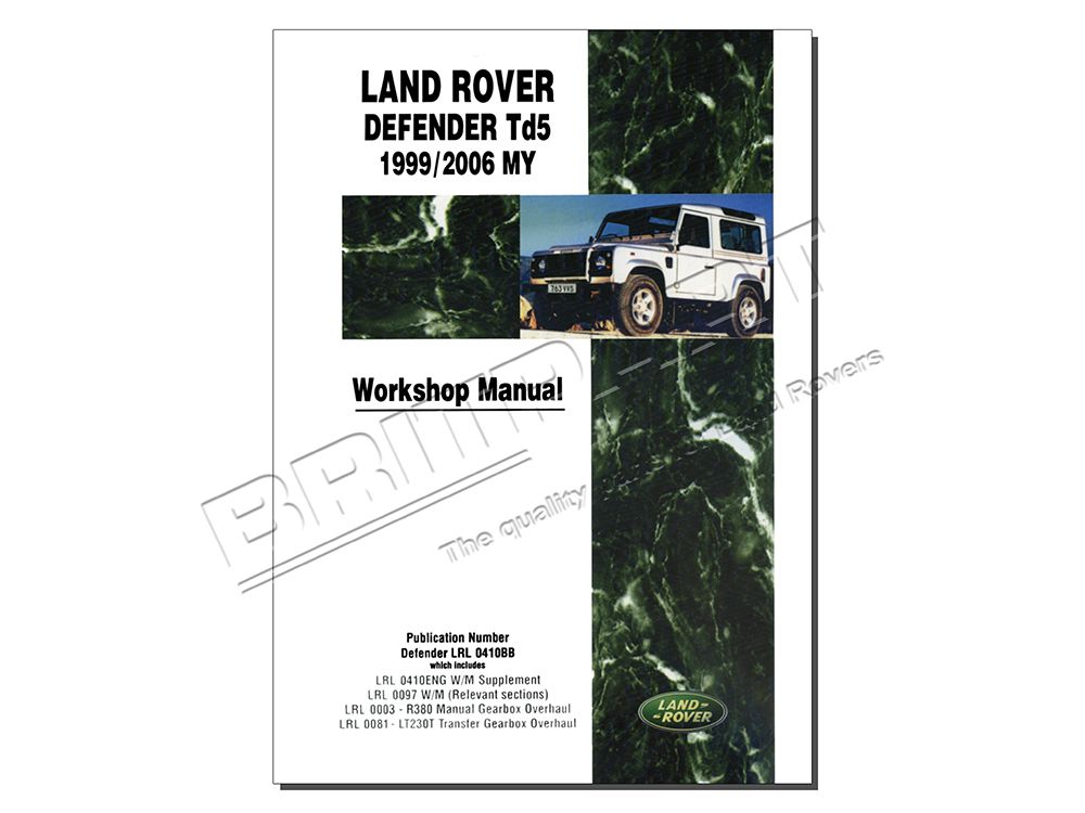 DA3157W | Workshop Manual - Td5 | Defender 1999 - 2006 - Land Rover Part  DA3157W